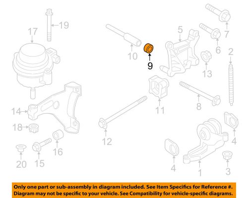 Porsche oem engine transmission mounting-engine bracket sleeve 99920911501
