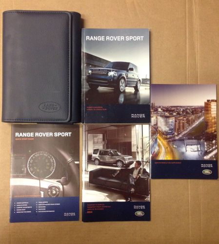 2013 range rover sport owner&#039;s manual with case