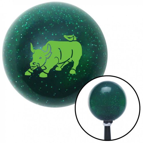 Green bull green metal flake shift knob with 16mm x 1.5 insertshift custom