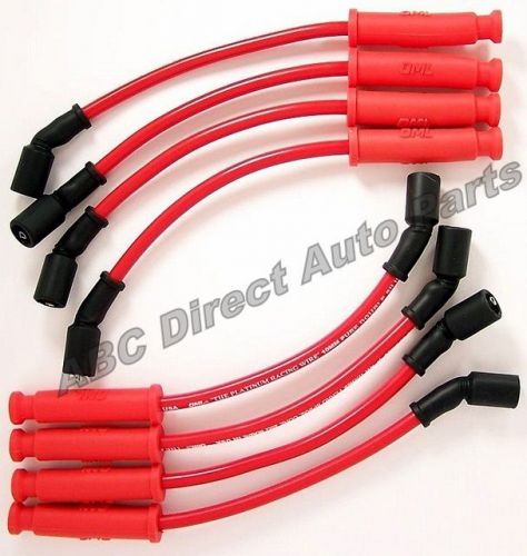 1999 to 2004 gmc red 10mm spark plug ignition wire set 29192r usa made