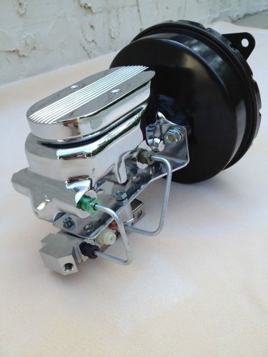 67 68 69 70 mustang brake booster &amp; flat top master cyl w/ 4 wheel disc valve