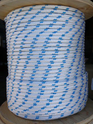 Novatech xle sheet halyard line 5/16&#034; x 74&#039; white/ blue