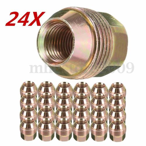 24x m14x1.5 7/8&#039;&#039; open end lugs nuts for chevrolet gmc cadillac escalade k1500