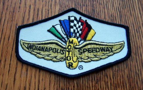 Indianapolis motor speedway sew on patch  black outline