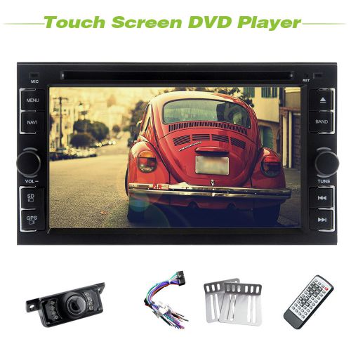 In-dash audio 2 din dvd mp3 player analog tv bluetooth ipod+night vision camera