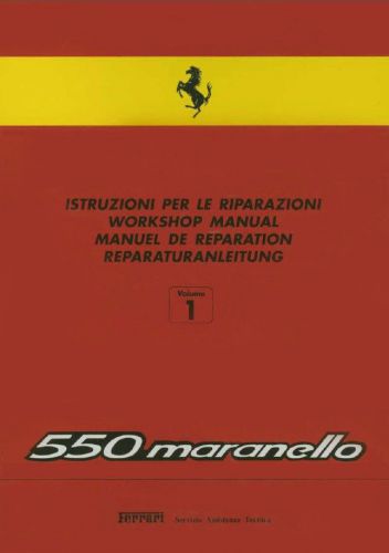 Ferrari workshop manual 550 maranello