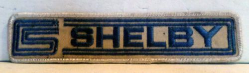 Vintage shelby racing muscle car automobile 7&#034; sew on patch loose vg