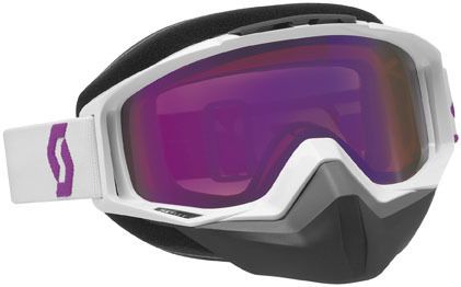 Scott usa tyrant snowcross goggles oxide white/purple chrome lens
