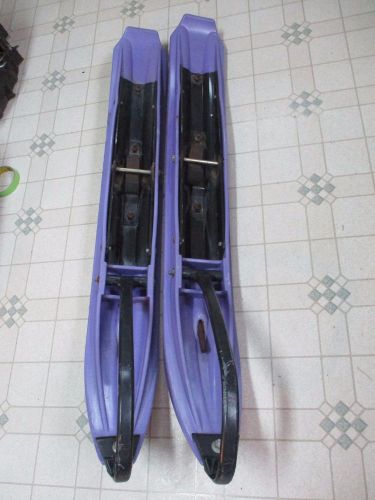96 polaris xlt snowmobile purple plastic skis 580 indy 600 xcr xc 650 rxl 95 97