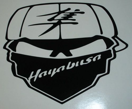 Hayabusa kanji motorcycle skull sticker decal