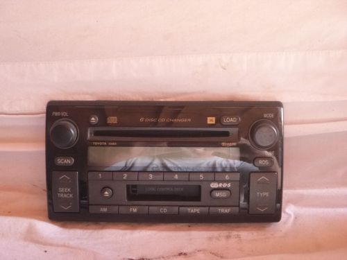 02-04 toyota camry jbl radio 6 cd cassette face plate a56820 bb6293