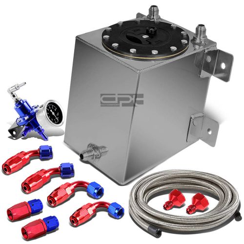 1 gallon lightweight aluminum reserved tank+cap+line kit+pressure regulator blue