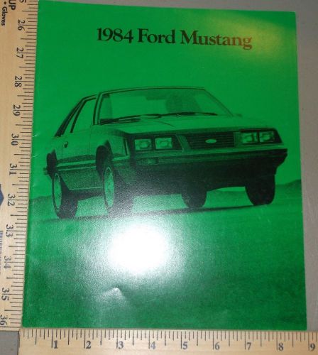 1984 ford mustang brochure original rev 12/83