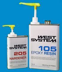 West system 105 b  epoxy kit w/205b fast hardener and pump set **free shipping**