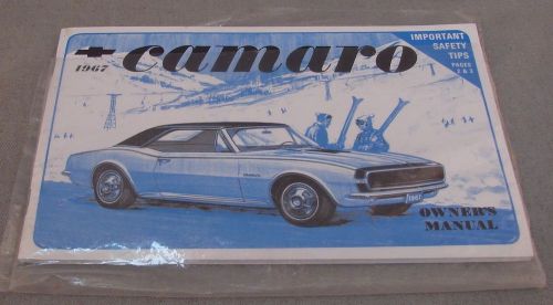 1967 camaro owner&#039;s manual