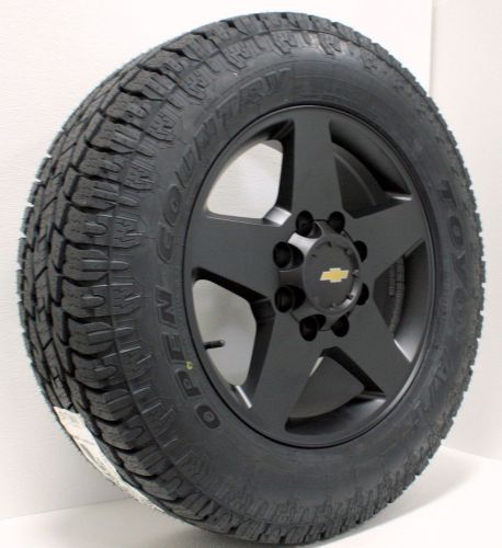 2001-2010 chevy silverado hd 2500 3500 8 lug 20&#034; matte black wheels tires