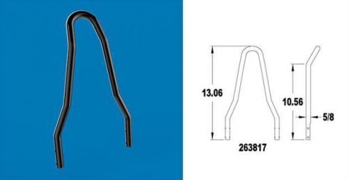 Ds round tapered sissy bar black harley xl1200t sportster superlow 2014-2016