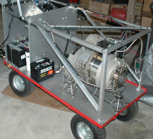 Turbine engine with test cart
