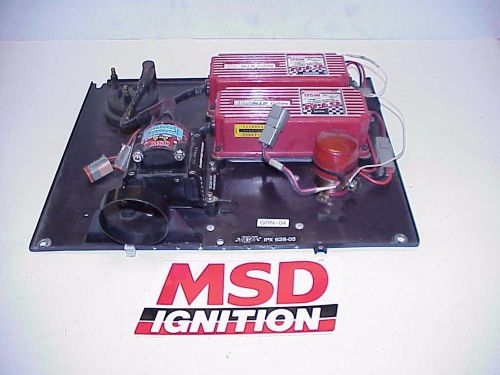 Msd dual 6tn ignition boxes with hvc coil &amp; selector switch robert yates racing