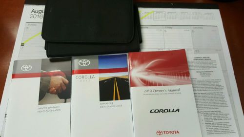 2010 toyota corolla owners manual