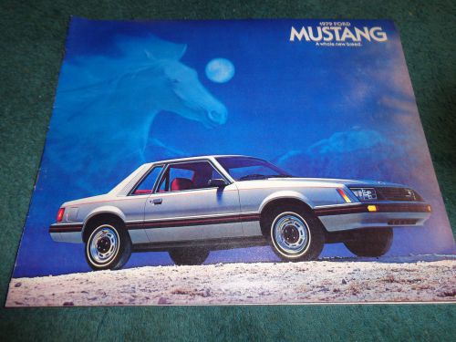 1979 ford mustang sales brochure / catalog original dealership item!