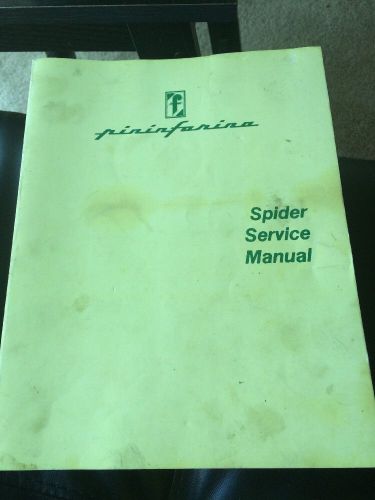 1975 - 1985 fiat 124 &amp; 2000 spider repair shop manual service book