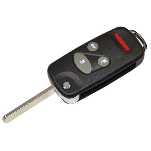 Modify 4 / 3+1 buttons folding key remote case for honda cr-v odyssey 1996-2004