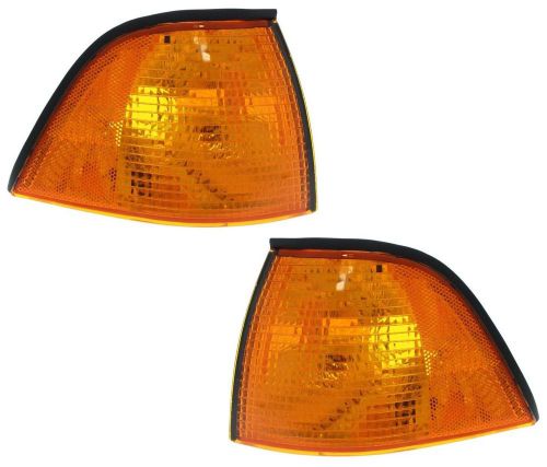 New corner lights parking side marker lamps set of 2 left &amp; right 325 323 pair