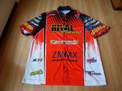 Motor  pit button down shirt xl rival racing, champion, axo, eks brand, zmmx