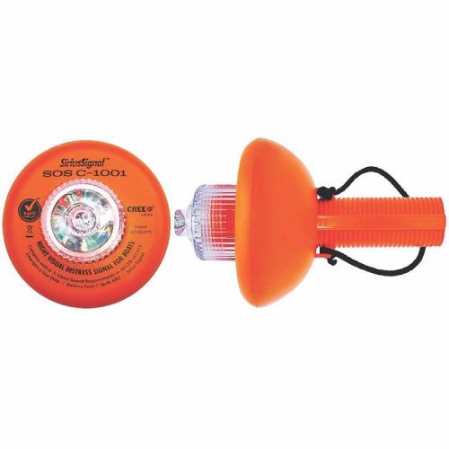 Sos distress light &amp; distress flag,  uscg approved flare  10 mile visibility!