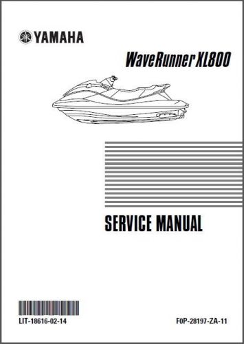 Yamaha waverunner xl800 jet ski service repair manual cd  -  xl 800 wave runner