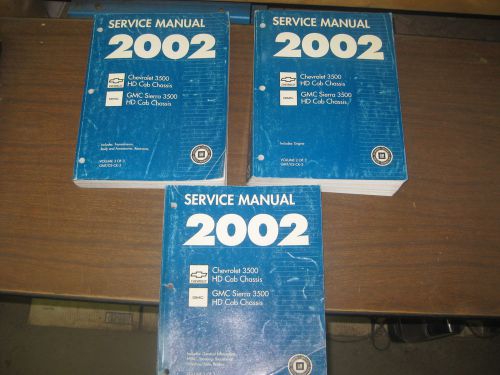 2002 ck truck chevrolet gmc sierra 3500 hd pickup repair repair service manual