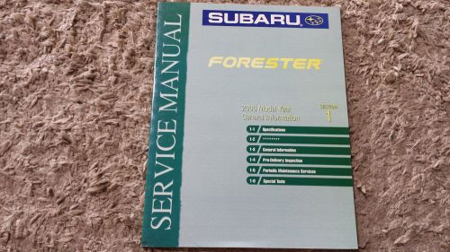 2000 subaru forester general section 1 service repair shop manual oem