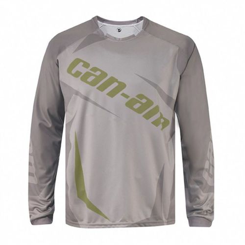 Can-am oem mens team jersey warm grey l, xl