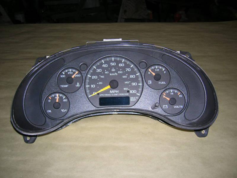 98-04 s10 gmc jimmy sonoma bravada blazer instrument/gauge cluster - speedometer