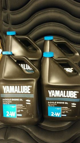 4 gallons yamaha yamalube 2w 2-stroke waverunner injector oil #acc-y2wjb-wv-04