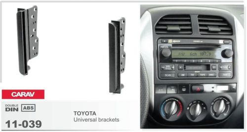 Carav 11-039 2-din car radio dash kit panel for toyota universal side brackets