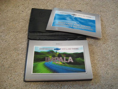 2001 chevrolet impala owner&#039;s manual with case
