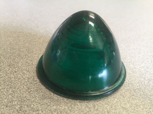 Vintage k-d lamp co. green glass beehive marker lens