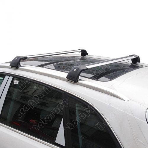 2pcs alloy overhead top baggage holder carries roof rack for bmw x4 2013-2016
