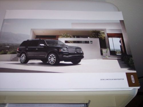 New 2016 lincoln navigator luxury suv dealer sales brochure
