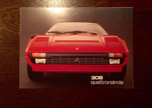 Ferrari 308 quattrovalvole sales brochure / prospekt, 1982