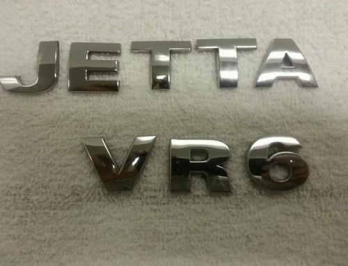 Oem factory genuine stock volkswagen jetta vr6 trunk emblem badge logo 