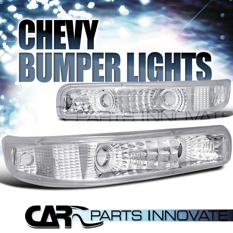 99-02 chevy silverado truck signal bumper lights clear