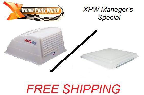 Ventline 14 x 14 vent lid & maxxair vent cover - trailer/rv/camper/fifth wheel
