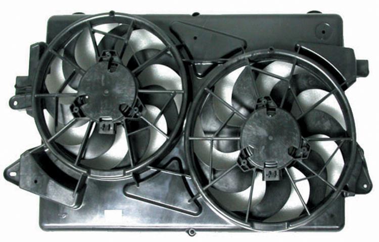 Replacement ac condenser radiator cooling fan assembly 2005-2005 chevy equinox