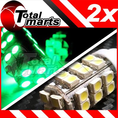 2x super green t10 194 168 w5w 28 smd led wedge car light bulb 12v ac383