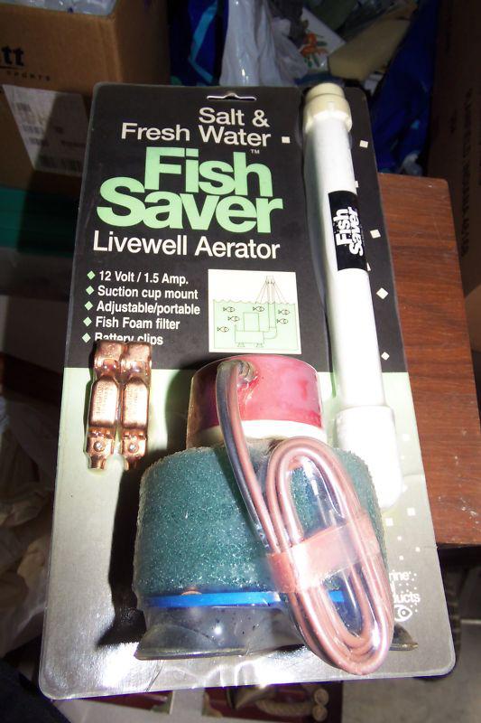 New fishsaver livewell aerator 12v 12 volt 1.5 amp fs-4  made in usa