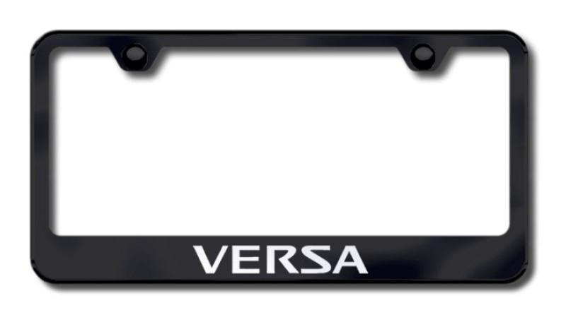 Nissan versa laser etched license plate frame-black made in usa genuine
