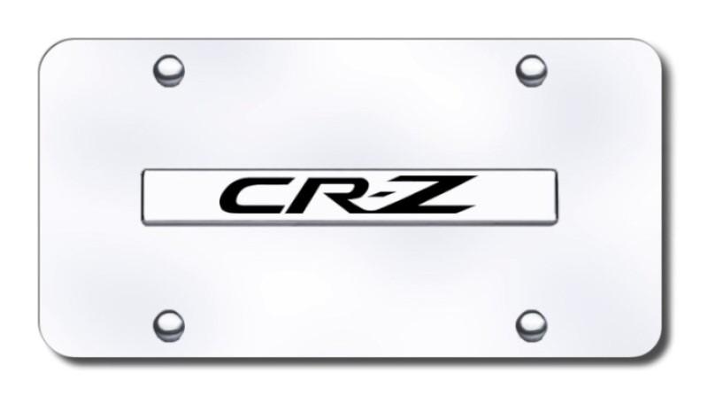 Honda crz name chrome on chrome license plate made in usa genuine